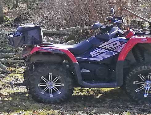 Fyrhjuling CF Moto CForce 520S stulen sydväst om Bäckhammar i Värmland